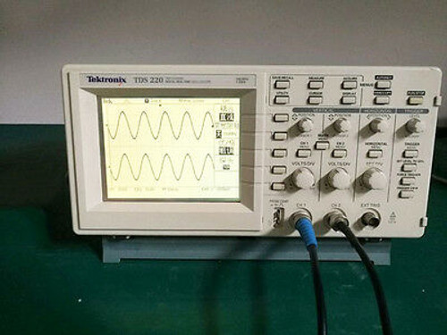 100% Test Tektronix Tds220 2 Channel Digital Oscilloscope 100 Mhz 1Gs/S