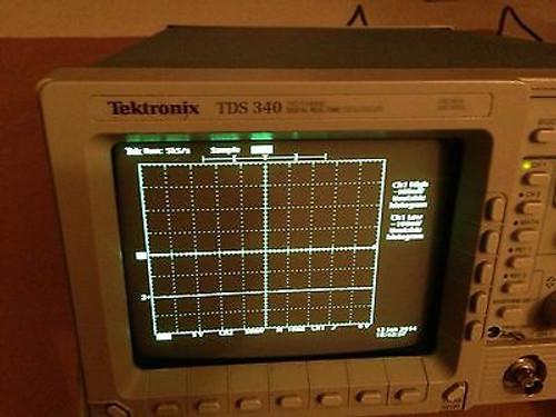 Tektronix Tds340 Digital Oscilloscope 100Mhz 2-Ch 500 Ms/S Tektronix Tds340 Digital Oscilloscope 100Mhz 2-Ch 500 Ms/S