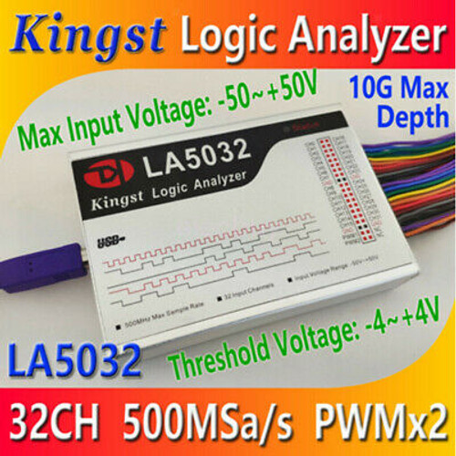 New La5032 Usb Logic Analyzer 500M Max Sample Rate 32 Ch Arm Fpga Debug Tool