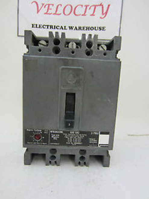 WESTINGHOUSE HFB3022ML 3 POLE 3 AMP 600 VOLT CIRCUIT BREAKER