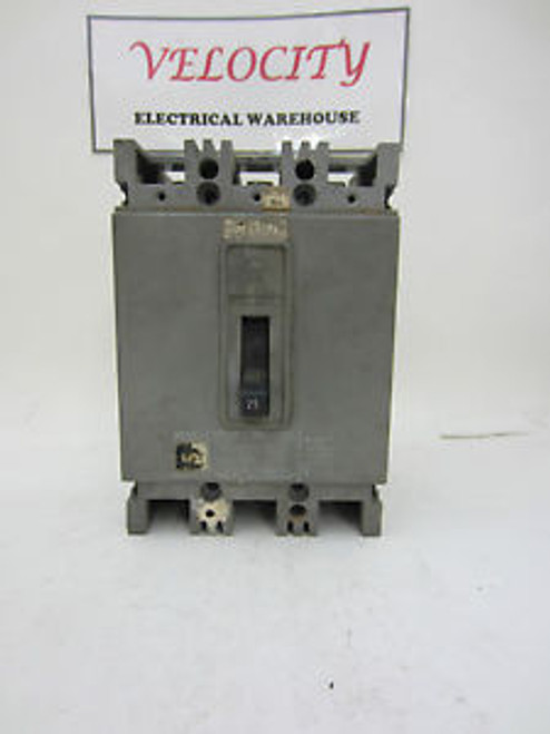 WESTINGHOUSE HFB3025 3 POLE 25 AMP 600 VOLT CIRCUIT BREAKER