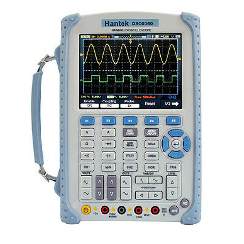 Hantek Dso8060 Handheld Oscilloscope 60Mhz 5In1 Waveform Dmm Spectrum Frequency