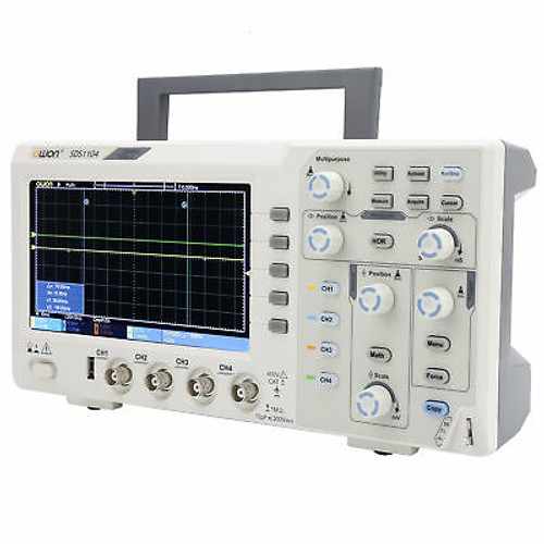4Channel Oscilloscope+7Inch Lcd Display 100Mhz Bandwidth 1Gs/S Sampling Rate New