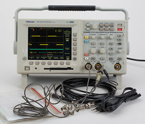 Tektronix Tds3012  With Fft And Communication Modules 100Mhz  2 Channel  Color