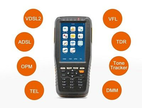 Vdsl Tester Line Meter English Machine  Adsl2 + / Vdsl2 / Opm Vfl/Tdr All-In-One