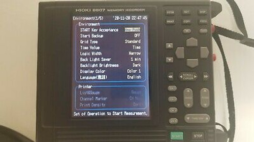 Hioki 8807 2 Channel Memory Hicorder With 512 Mb Of Memory