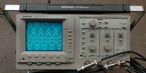Tektronix Tas475 4 Channels 100Mhz Oscilloscope Calibrated, Two Probes