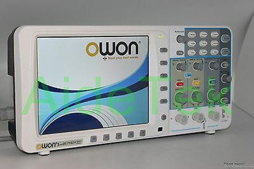 Newest Low-Noise Owon 100Mhz Oscilloscope Sds7102V Fft Lan+Vga 3Yrs Warranty