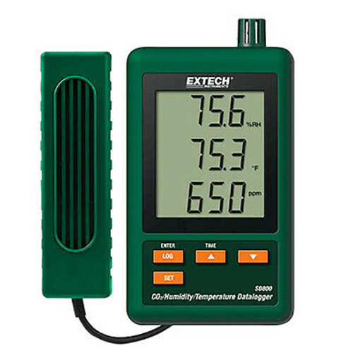 Extech Sd800 Co2/Humidity/Temp Datalogger, - 32 To 122°F With Sd Card