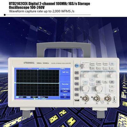 Uni-T Utd2102Cex 100Mhz Digital Storage Oscilloscope 1G Sa/S Usb Many Languages