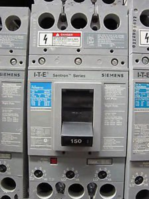 Siemens FXD63B150 3 POLE 150 AMP 600 VOLT Circuit Breaker