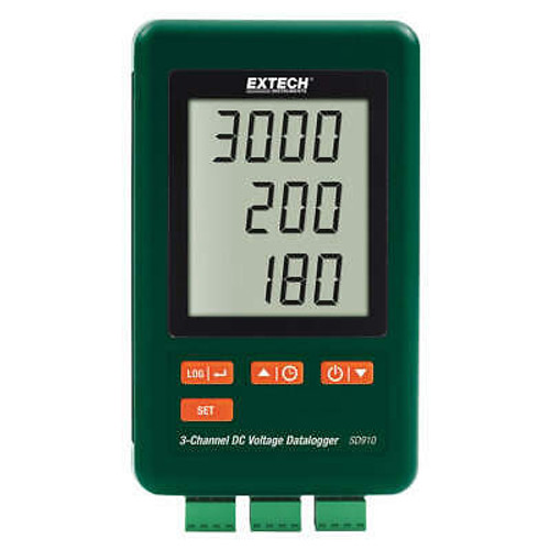 Extech Sd910 Dc Voltage Logger,4 Gb,3 Channel