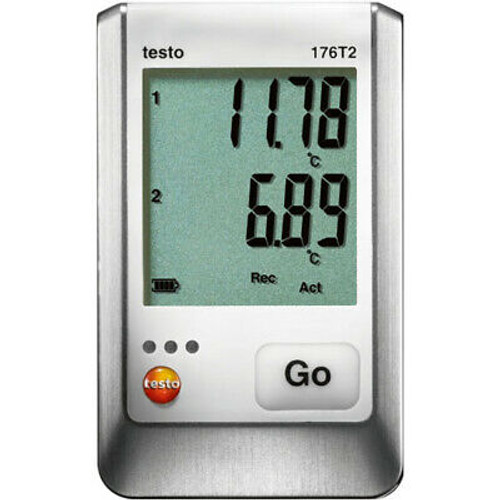 Testo 176T2 (0572 1762) 2-Ch. Temperature Data Logger With Pt100 Ports