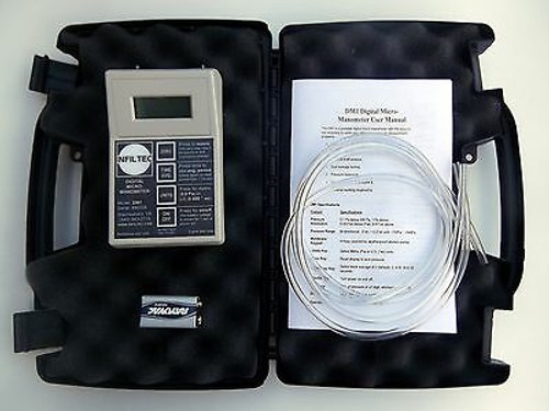 Infiltec Dm1 Digital Micro-Manometer  Differential Pressure 0.1 Pascal 0.001 Wc