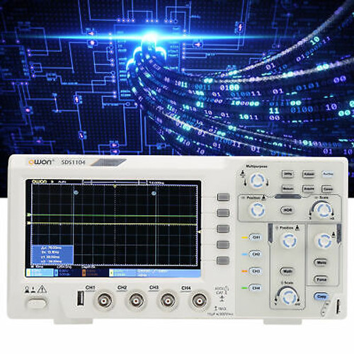 4Channel Oscilloscope+7Inch Lcd Display 100Mhz Bandwidth 1Gs/S Sampling Rate Hot