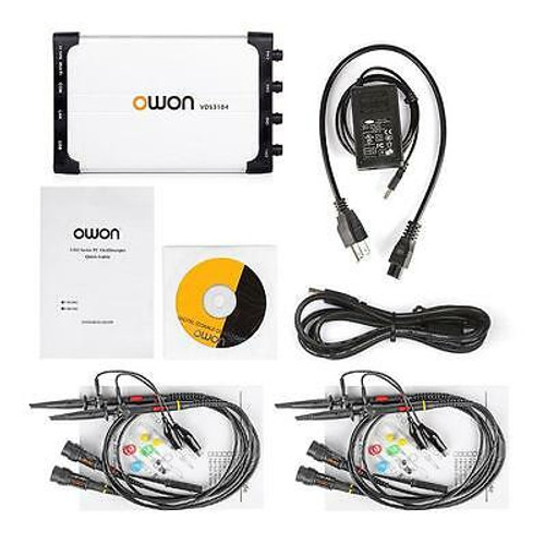 Owon Vds3104L 100 Mhz, 4 Ch, 1 Gs/S Usb Pc Handheld Portable Oscilloscope Usa