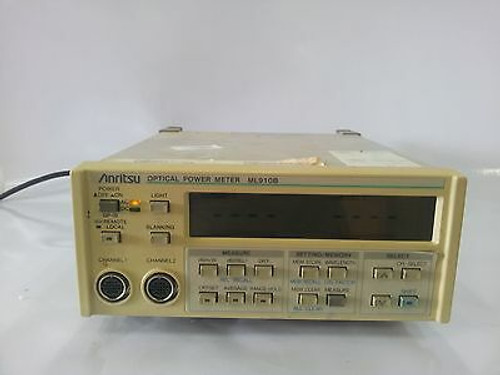 Anritsu Ml910B: 2-Ch. Optical Power Meter W/User Manual