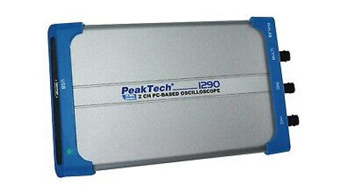 Peaktech P1290 Oscilloscope 25Mhz 2 Channel 100 Ms/S Usb Insulated Pc Based
