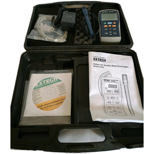 Used Extech EA80 Easy View Indoor Air Quality MeterDatalogger  - Product Image