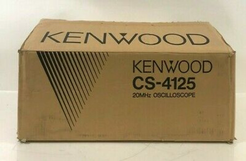 Nos Brand New Kenwood Cs-4125 20Mhz Oscilloscope 2 Channel