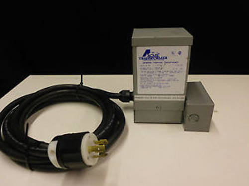 ACME T-1-81051 BUCK-BOOST TRANSFORMER w/OUTLET 0.5 KVA, 120X240 PRIMARY VOLTS