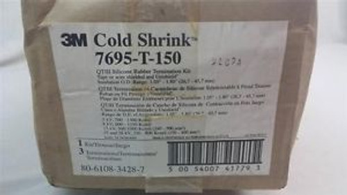 3M Cold Shrink Qt-Iii 7695-T-150 Silicone Termination Kit # 7695-T-150