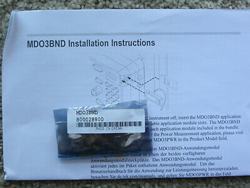 Tektronix Mdo3Bnd Module Mdo-3Bnd (Aero Audio Auto Comp Embd Flex Lmt Pwr Usb)