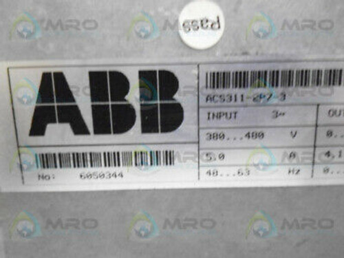 Abb Acs300 Acs311-2P7-3 Ac Drive  Used