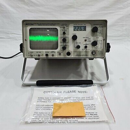 Avcom Psa-65A Portable Spectrum Analyzer. 2~1000Mhz. Made In Usa