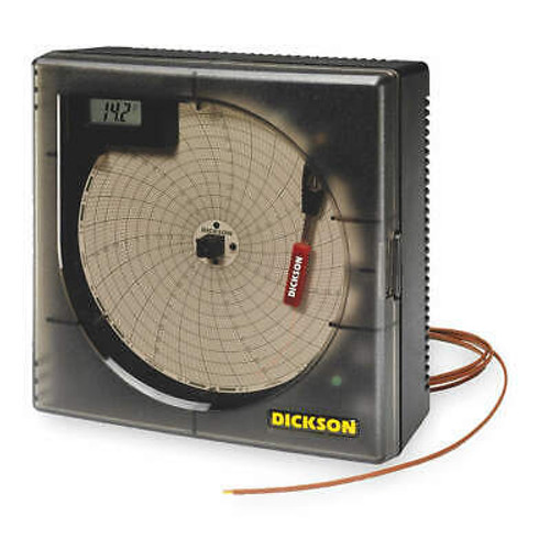 Dickson Kt6P2 Circular Recorder,Display,Temp,6 In