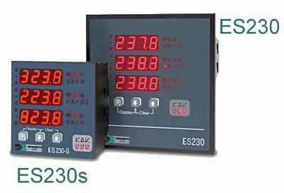 Dranetz Es230S5A Energy Meter, Harmonics, 5A, 85-253Vac/Dc, 96Mm X 96Mm, No Comm