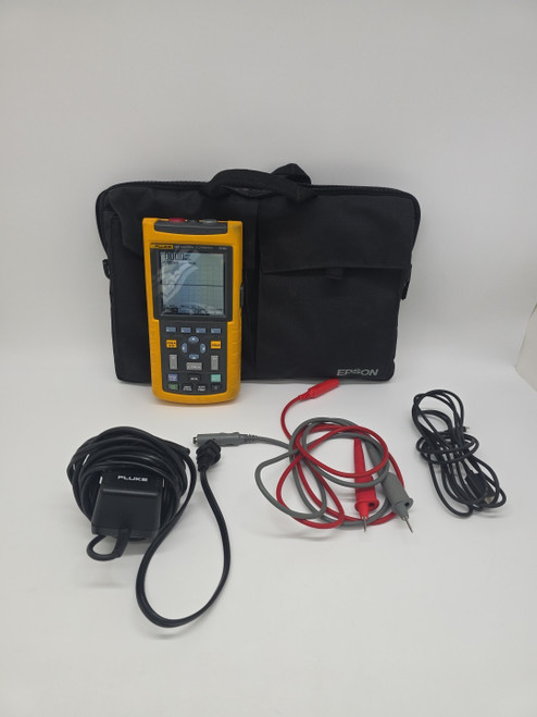 Used Fluke 123 Industrial ScopeMeter 20MHz HandHeld Oscilloscope Scope Meter - Product Image