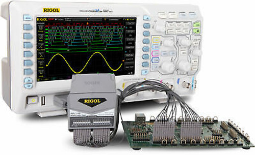 Rigol Mso1104Z Kit - 100 Mhz Mixed Signal Oscilloscope With Logic Probe (4 Analo