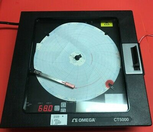 Partlow Mrc5000 Circular Chart Recorder Universal Input Single Pen W Rtd Tested