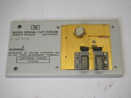 Used  Hp - Agilent - Keysight 16092A Spring Clip Fixture J6