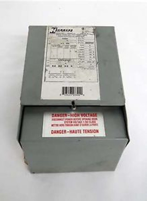 HAMMOND Q003PEKF TYPE Q 3KVA 1PH 600V-AC 120/240V-AC VOLTAGE TRANSFORMER B469497