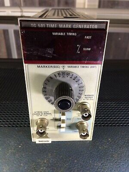 Working Tektronix Tg501 5S To 1Ns Time Mark Generator For Oscilloscopes,