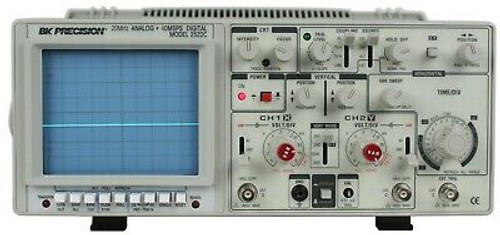 B&K Precision 2522C 20 Mhz Analog/Digital Storage Oscilloscope (Clearance)