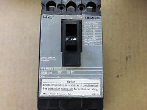 ITE Molded Case Switch ED6 ED63S100A 100 amp 3 pole Circuit Breaker