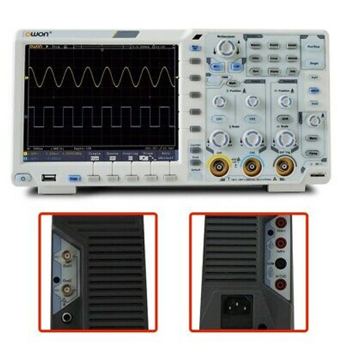 200Mhz Digital Oscilloscope 2 Ch Lcd 1Gs/S 8Bits Usb Lan Aux Measurement Station