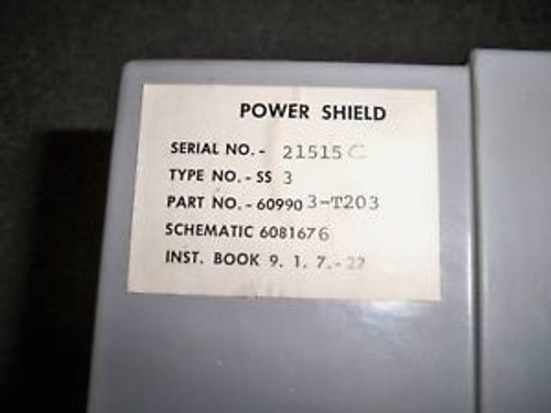 ITE SS3 Power Shield Solid State Trip Type SS 600-1600A