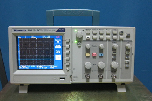 Used Tektronix TDS2012C 100MHz 2GSs 2Ch Digital Storage Oscilloscope wUSB Interface - Product Image
