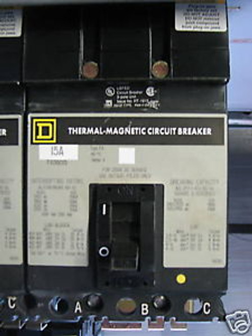 SQD FA36030, 30 AMP, 3 POLE, I LINE Circuit Breaker