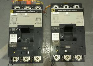 SQUARE D CIRCUIT BREAKER LAL36400804I 400A 600V 3 POLE LAL36400 w/ Shunt THERMAL