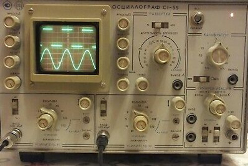 Oscilloscope Vintage Ussr Si-55 - 10Mhz ( Tube - 9Lo2I )