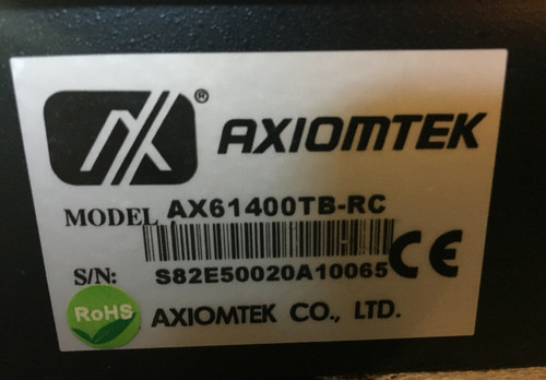 Used AXIOMTEK CO. AX61400TB-PC - Product Image