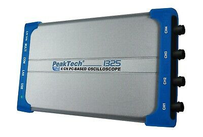 Peaktech P1325 Oscilloscope 60Mhz 4 Channel 500 Msa/S Usb Lan