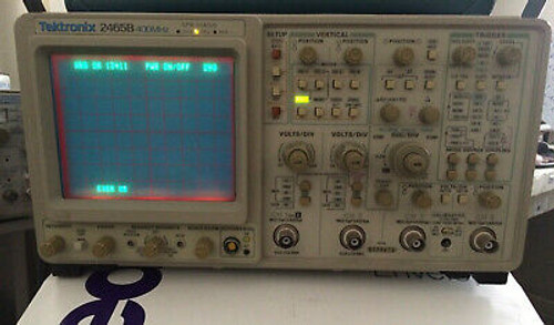 Tektronix 2465B 400Mhz 4Ch Analog Oscilloscope + Tv Sync 5 + Gpib 10; Calibrated