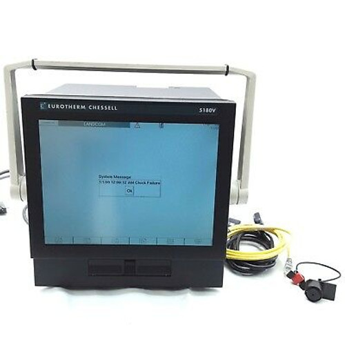 Eurotherm Chessell 5180V Video Graphics Recorder W/ Carrying Case | Powers On