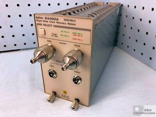 83493A Hp Agilent Single Mode Optical Clock Recovery Module 2500 Mb/S